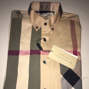 Burberry Short Sleeve Button Up